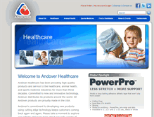 Tablet Screenshot of andoverhealthcare.com